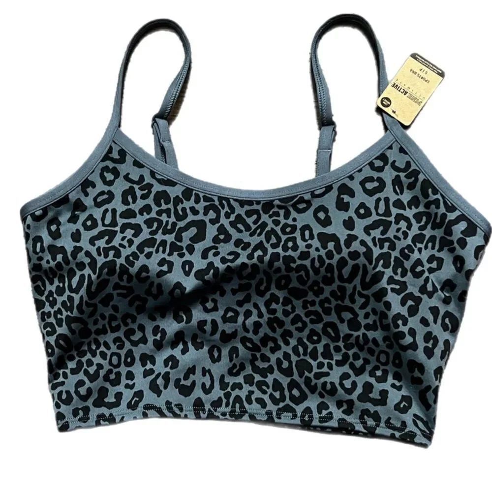 Victorias Secret Pink Active Ultimate Lined Removable Padding Sports bra Leopard - Picture 4 of 6